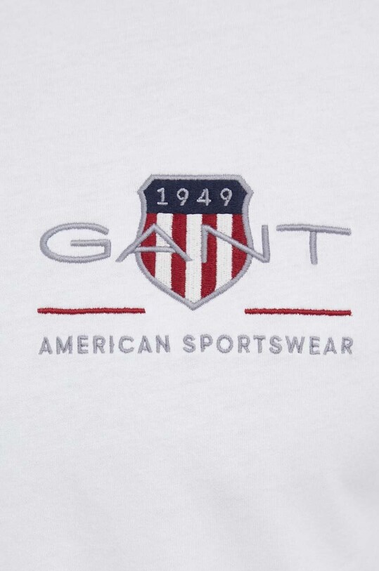 Хлопковая футболка Gant 2067004 белый