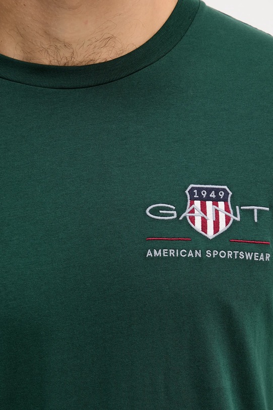 Gant t-shirt bawełniany 2067004 zielony