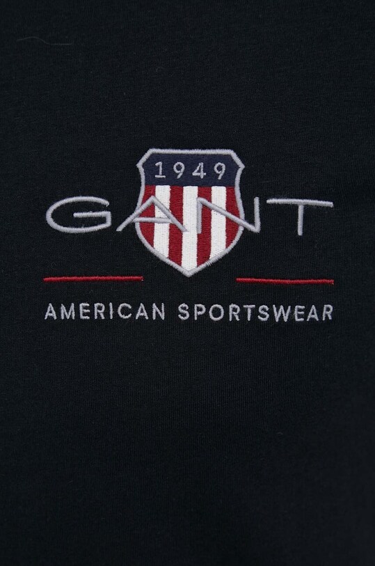 Хлопковая футболка Gant 2067004 чёрный