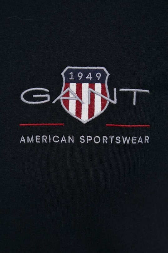 Бавовняна футболка Gant 2067004 чорний