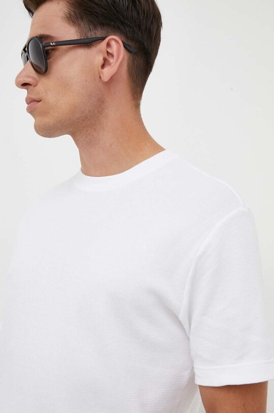 Βαμβακερό μπλουζάκι United Colors of Benetton μπεζ 39HRU107K.701