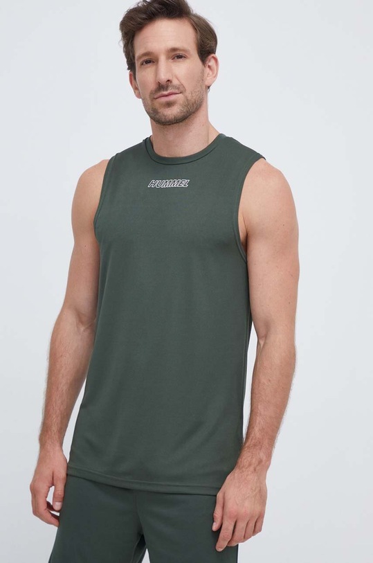 Majica kratkih rukava za trening Hummel Flex zelena 219171