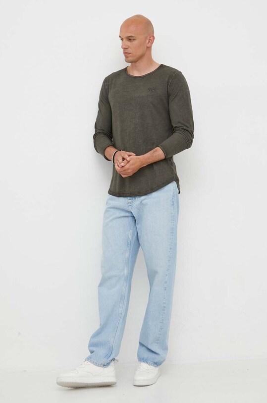Joop! longsleeve bawełniany 30032702 szary AW23