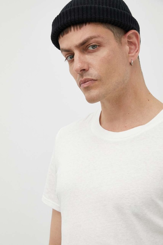 American Vintage tricou din bumbac bej MGAMI02AH23