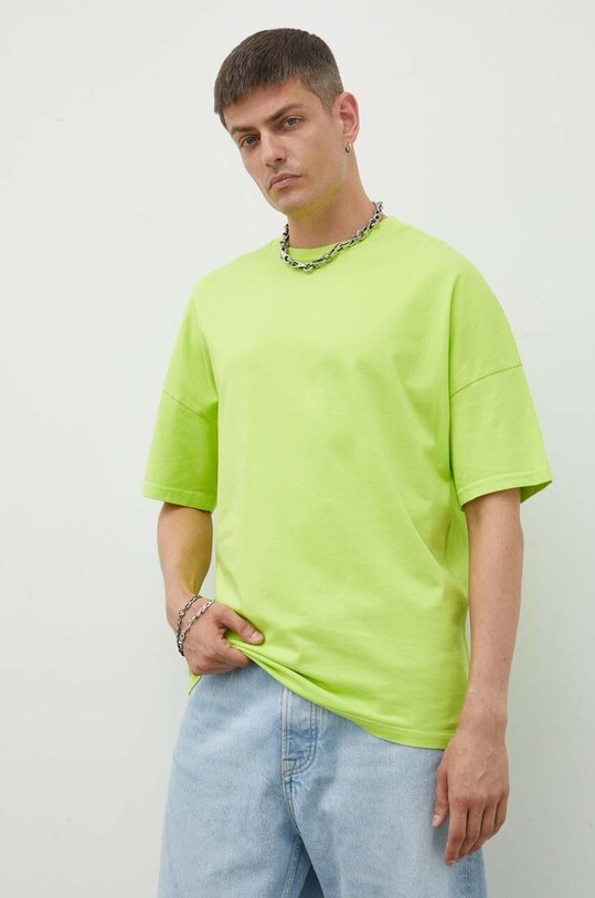 Бавовняна футболка American Vintage MFIZ02AH23 зелений AW23