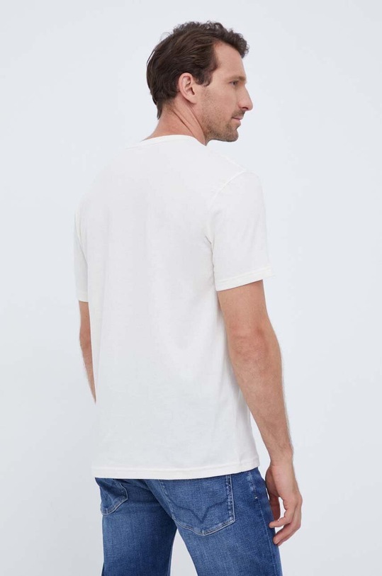 Ρούχα Βαμβακερό μπλουζάκι United Colors of Benetton 3RQLU104F.0R2 μπεζ