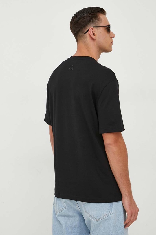 Odzież United Colors of Benetton t-shirt bawełniany 3BL0U106R.100 czarny