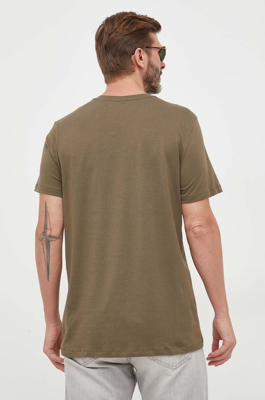 BOSS t-shirt bawełniany 50499335 zielony AW23