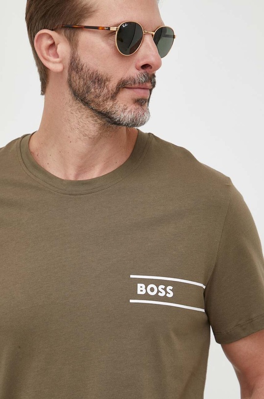 Odzież BOSS t-shirt bawełniany 50499335 zielony