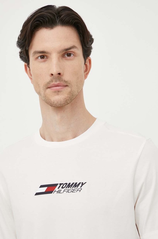 Tričko Tommy Hilfiger béžová MW0MW30437