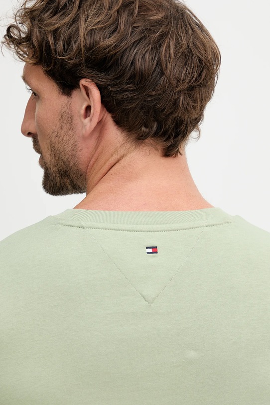 Bavlnené tričko Tommy Hilfiger MW0MW32584 zelená