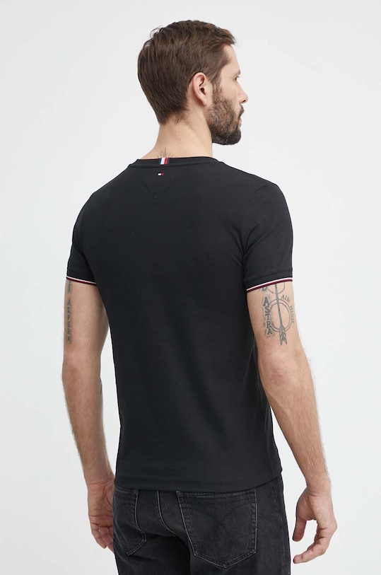 Oblečení Bavlněné tričko Tommy Hilfiger MW0MW32584 černá
