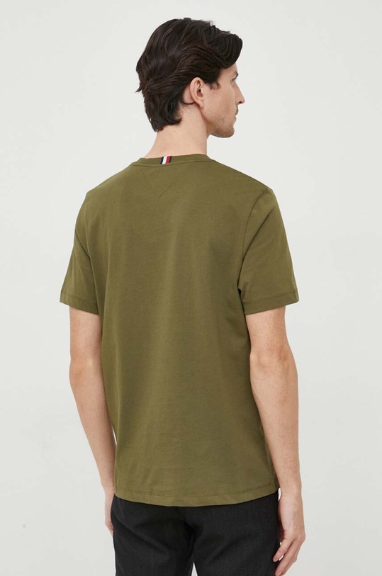 Odzież Tommy Hilfiger t-shirt bawełniany MW0MW32593 zielony
