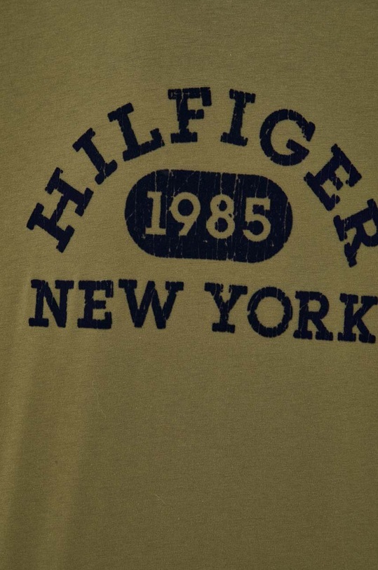 Tommy Hilfiger t-shirt bawełniany MW0MW32593 zielony