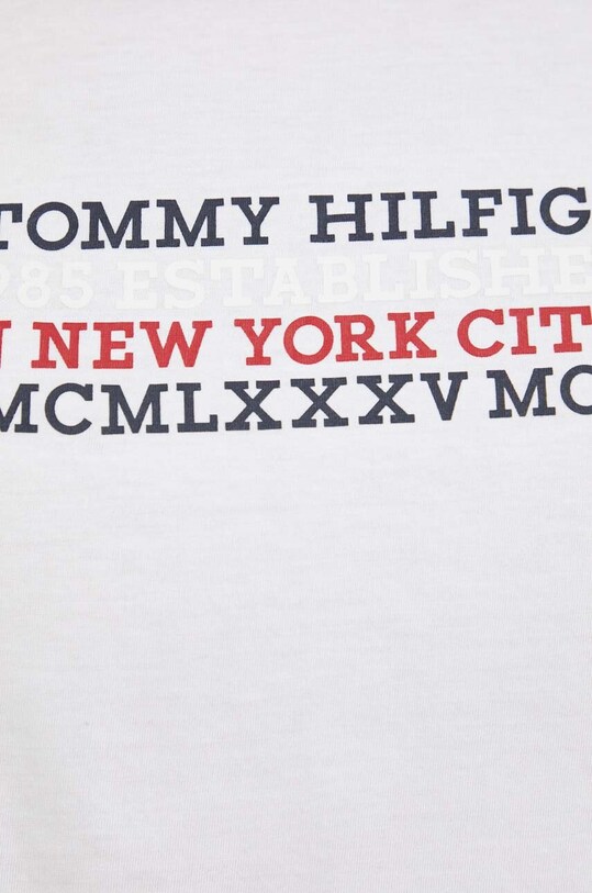 Pamučna majica Tommy Hilfiger bijela MW0MW32618