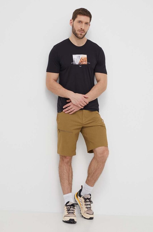Salewa t-shirt sportowy Pure Design Dry 00.0000028811 czarny AW24