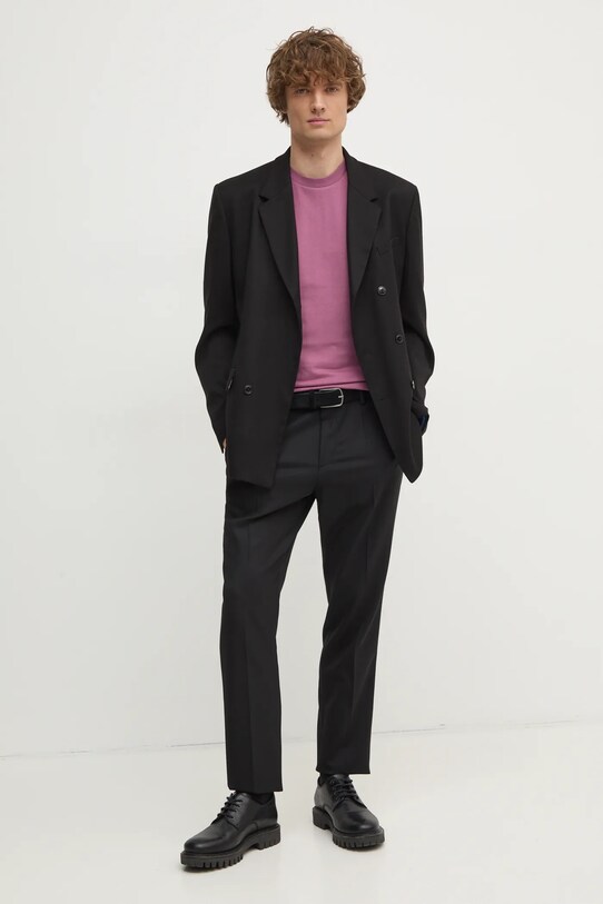 BOSS tricou din bumbac 50501097 roz SS25