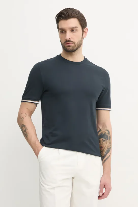 BOSS t-shirt in cotone semplice blu navy 50501097