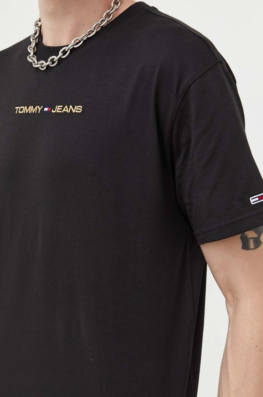 Tommy Jeans t-shirt bawełniany DM0DM17728 czarny