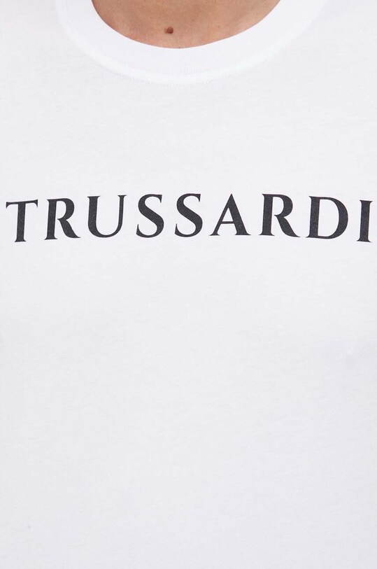Trussardi t-shirt bawełniany 52T00768.1T005381 biały