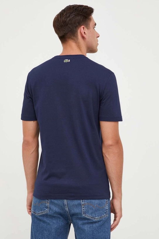 Odzież Lacoste t-shirt bawełniany TH1147 granatowy