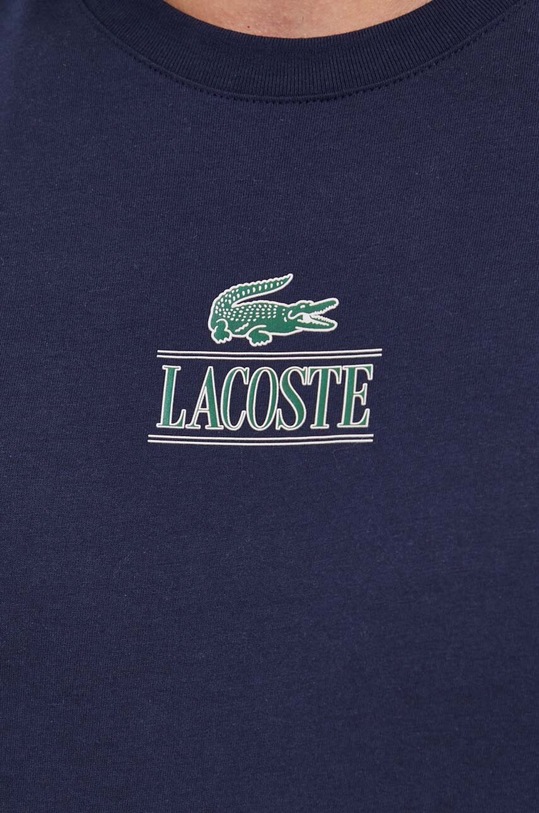 Lacoste pamut póló TH1147 sötétkék