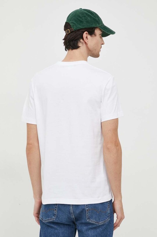 Одяг Бавовняна футболка Lacoste TH1285 білий