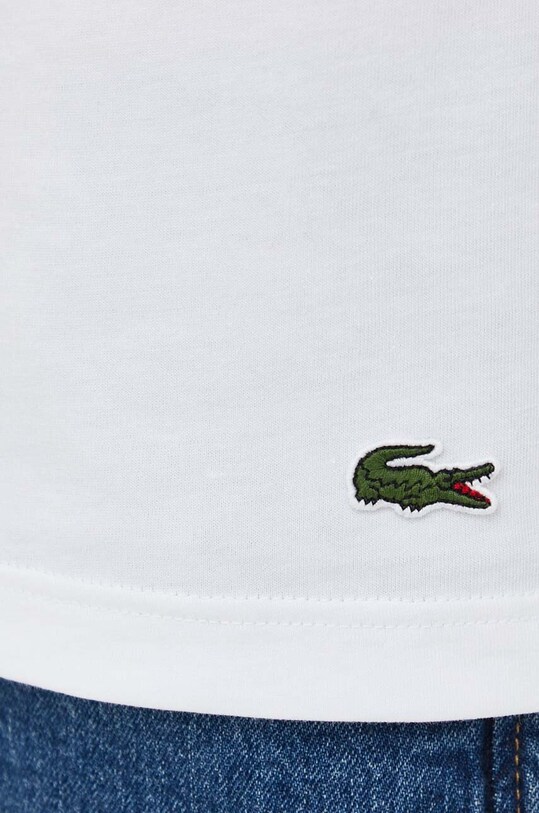 Бавовняна футболка Lacoste TH1285 білий