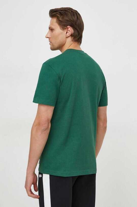 Одяг Бавовняна футболка Lacoste TH1285 зелений