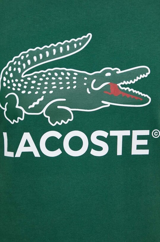 Бавовняна футболка Lacoste TH1285 зелений