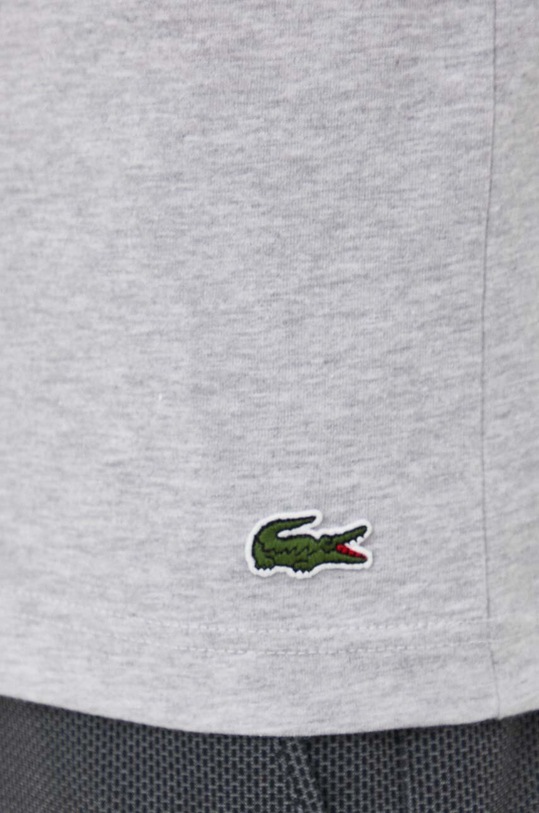 Bombažna kratka majica Lacoste TH1285 siva