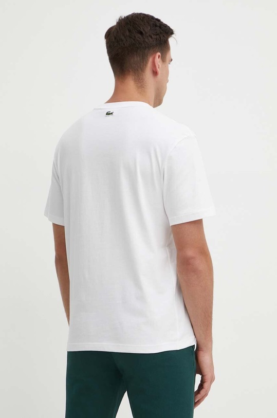 Дрехи Памучна тениска Lacoste TH1415 бял