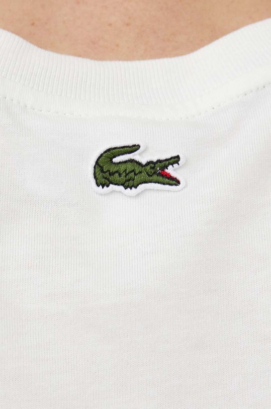 Βαμβακερό μπλουζάκι Lacoste TH1415 μπεζ
