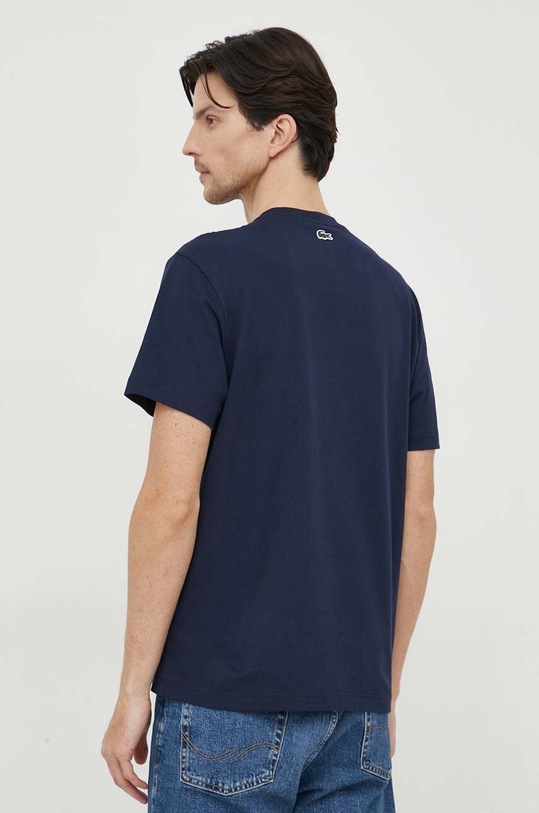 Oblečení Bavlněné tričko Lacoste TH1415 námořnická modř
