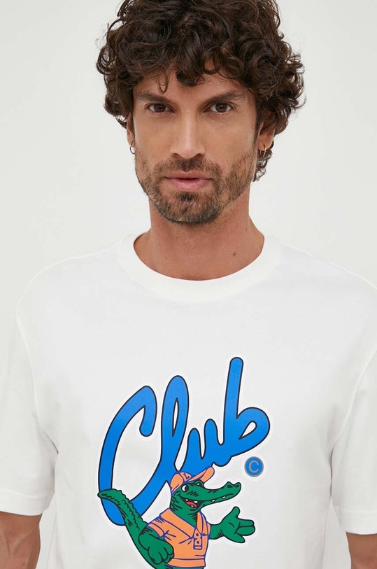 Lacoste t-shirt bawełniany biały TH1533