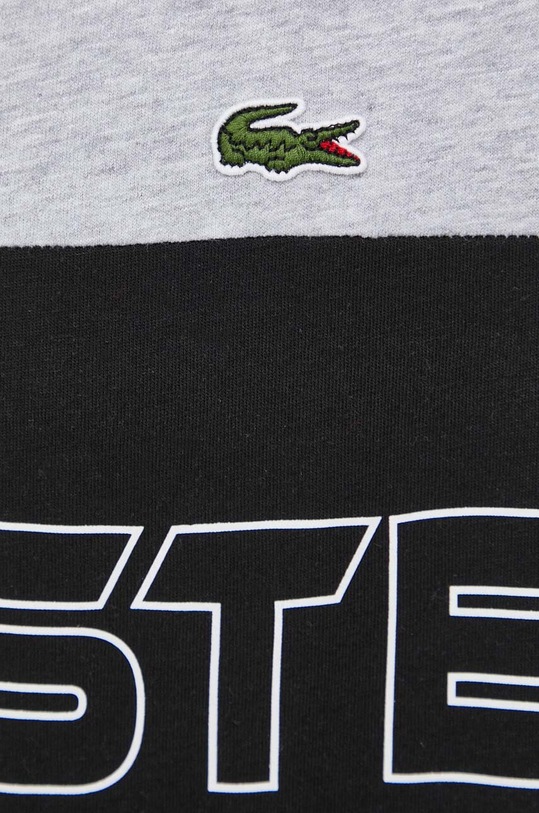 Bombažna kratka majica Lacoste TH1712 siva