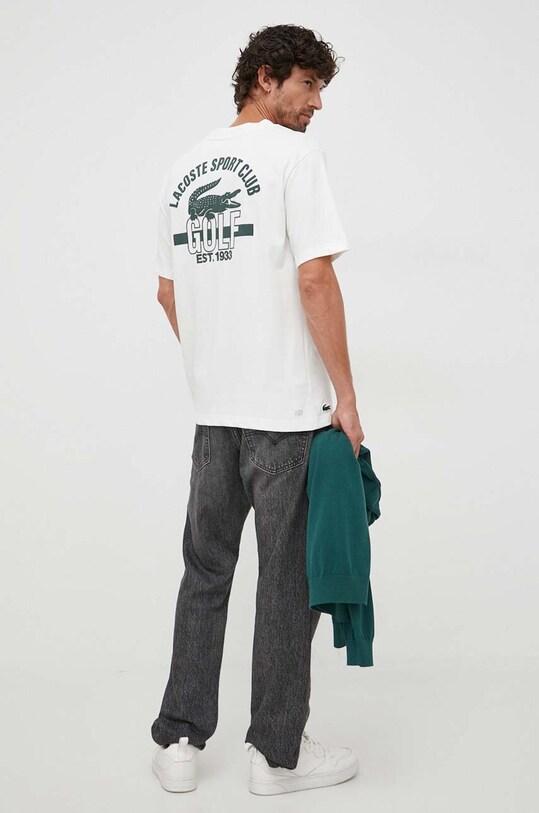 Lacoste t-shirt pozostałe beżowy TH1799