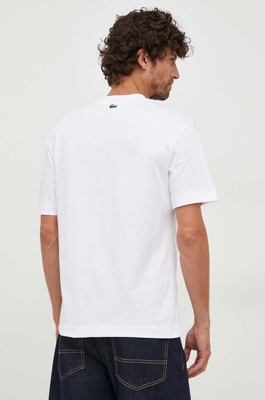 Lacoste t-shirt bawełniany biały TH2059
