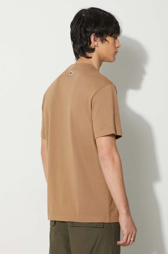 Clothing Lacoste cotton t-shirt TH2059 brown