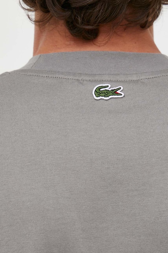 Lacoste t-shirt bawełniany TH2504 szary