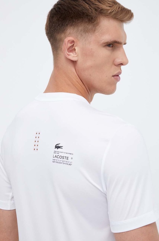 Ρούχα Μπλουζάκι Lacoste TH5207 λευκό