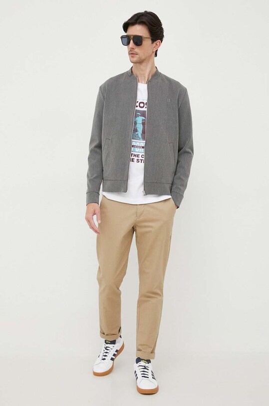 Lacoste t-shirt bawełniany TH5642 biały AW23