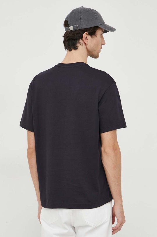 Ρούχα Βαμβακερό μπλουζάκι Lacoste TH5642 σκούρο μπλε