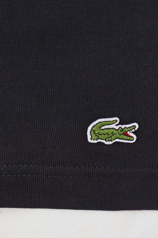 Bombažna kratka majica Lacoste TH5642 mornarsko modra