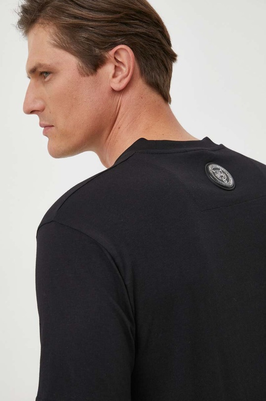Bavlnené tričko PLEIN SPORT čierna FACC.MTK6426.SJY001N