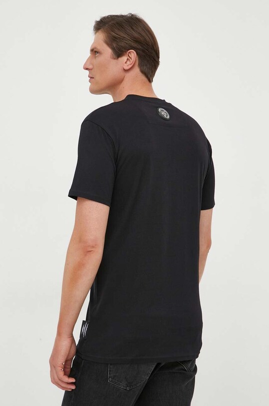 Odzież PLEIN SPORT t-shirt bawełniany FACC.MTK6429.SJY001N czarny
