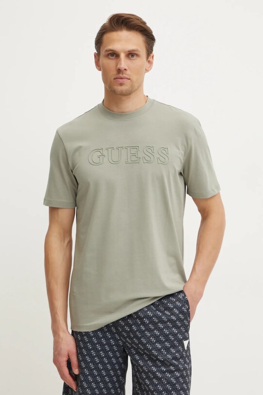 Тениска Guess ALPHY зелен Z2YI11.J1314