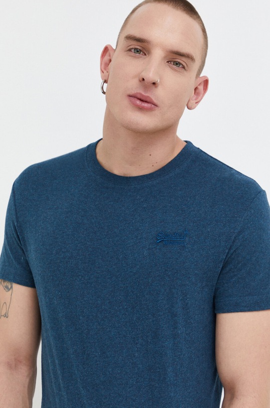 Superdry t-shirt in cotone sovrastampa blu navy M1011245A.1AE