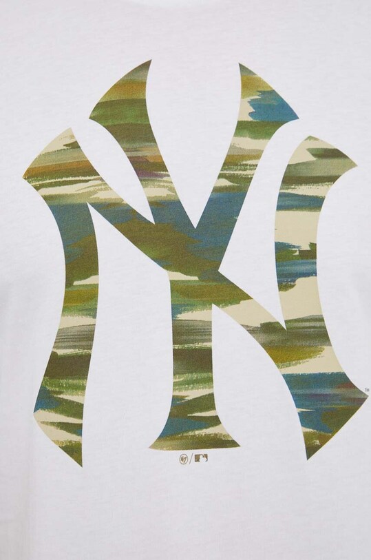 Хлопковая футболка 47 brand MLB New York Yankees BB017TEMECH589889WW белый