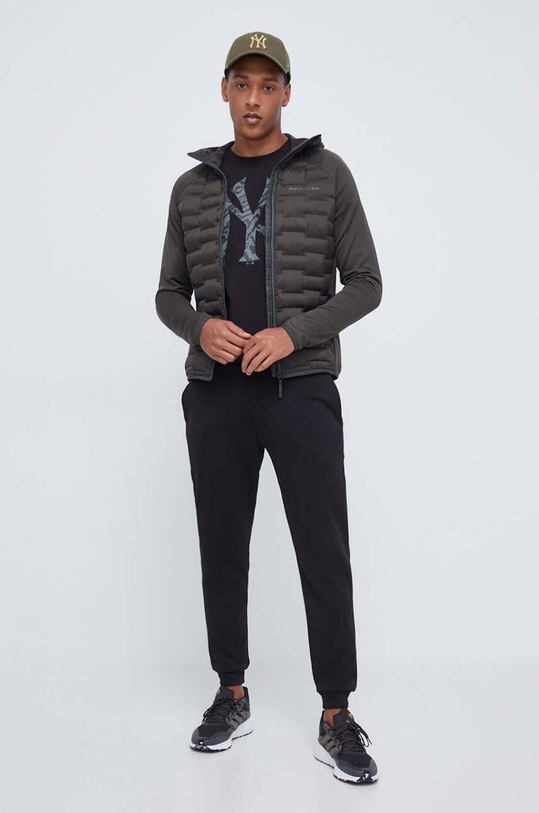 47brand tricou din bumbac MLB New York Yankees BB017TEMECH599504JK negru AW23